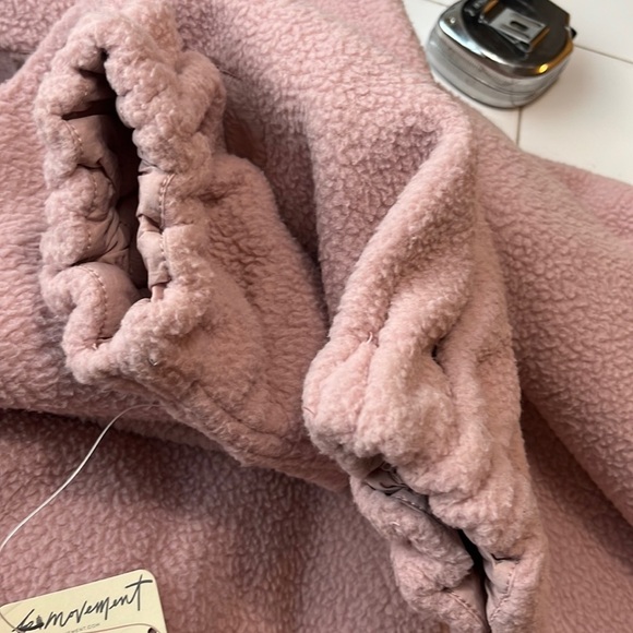 Free People Movement Hit The Trails Fleece Teddy Jacket size XL NWT - Picture 14 of 15